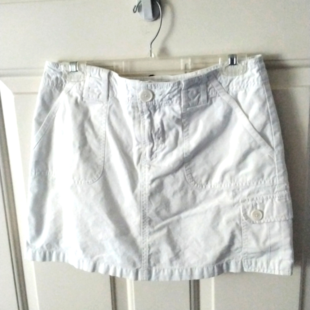 French Cuff Mini Skort, white, size 6